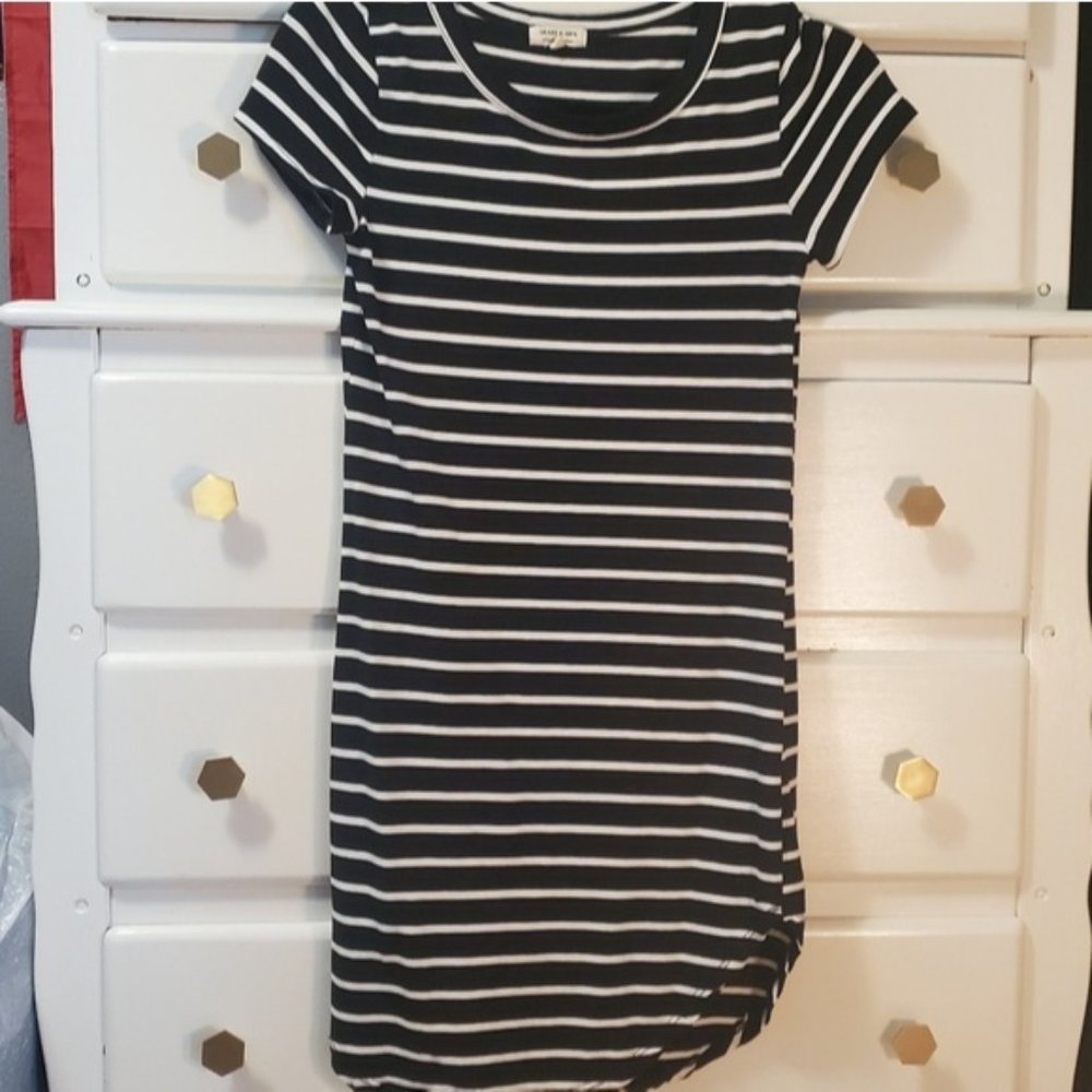 Striped t-shirt dress